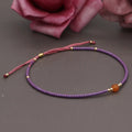 Handmade Bohemian women's bracelet with colourful geometric semi-precious and glass lucky stone beads.