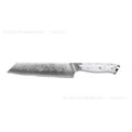 Damascus pattern VG10 steel combined chef's knife with 21cm blade for multiple kitchen cutting functions