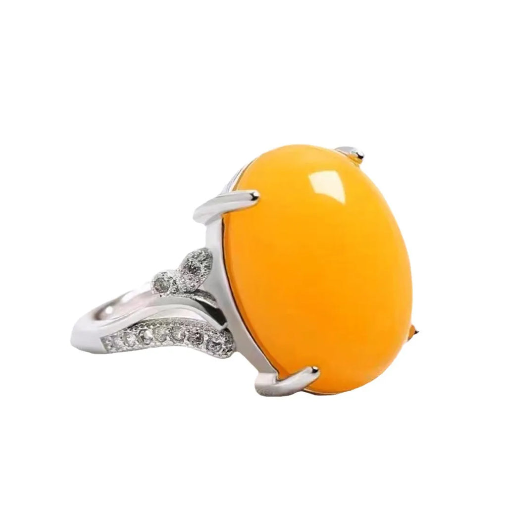 Adjustable natural sapphire alloy ring with ethnic geometric patterns in multiple colour options