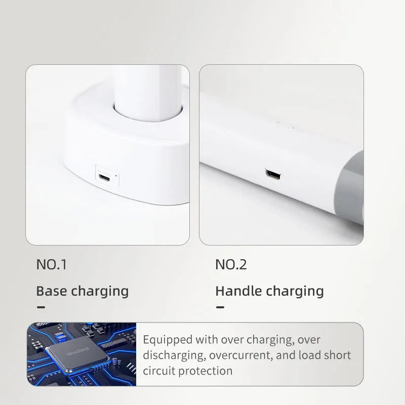 Rechargeable electric mosquito swatter with ABS plastic shell in two colour options