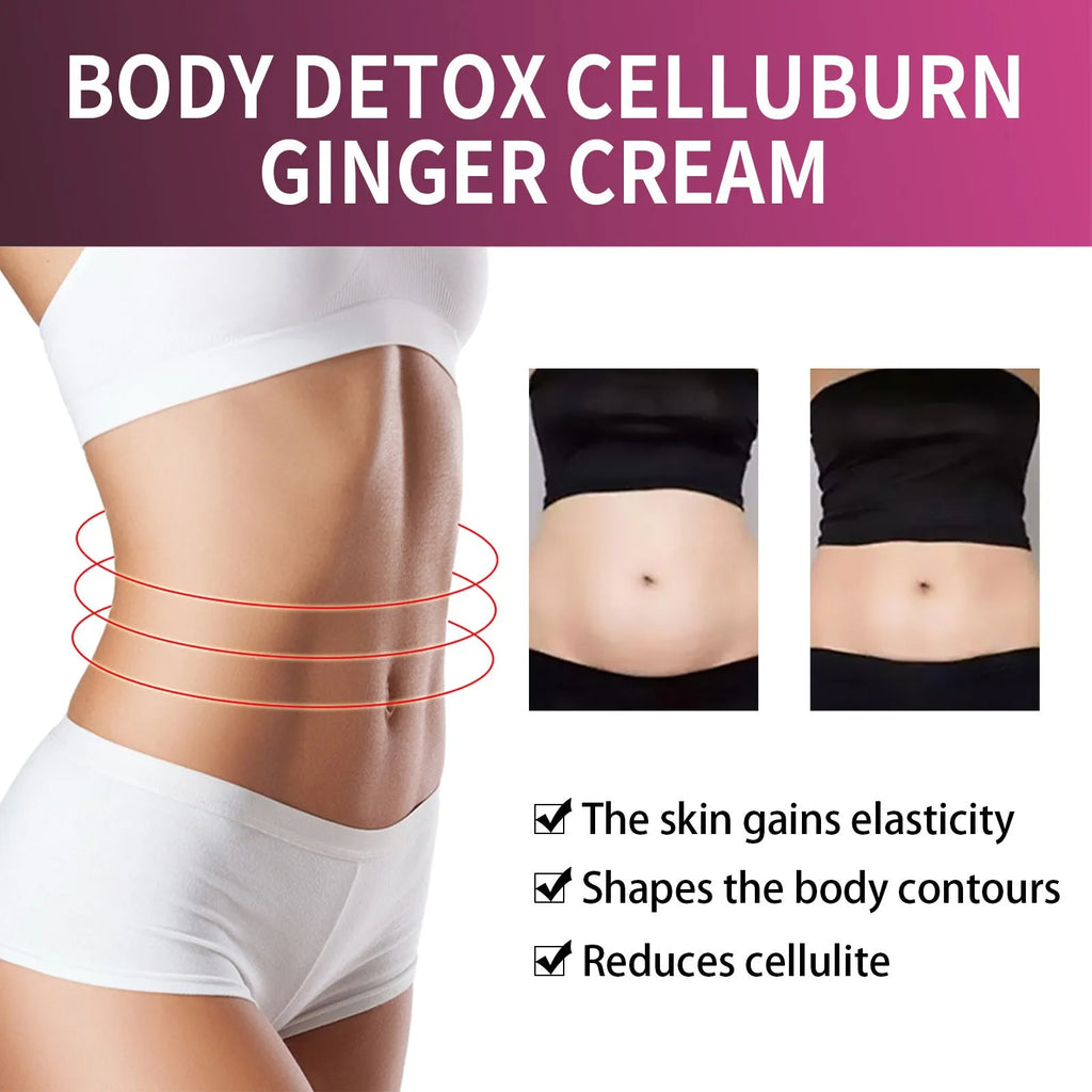 15g ginger body slimming cream for thigh firming with olive oil and hyaluronic acid