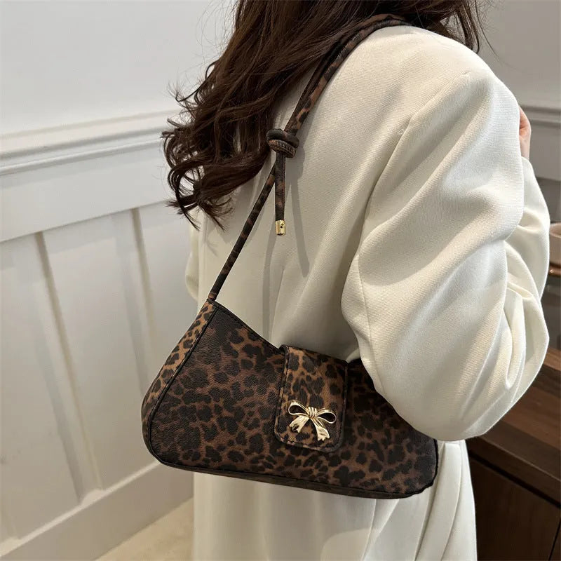 PU ladies shoulder bag with sandwich pocket in black, brown, coffee or khaki colour