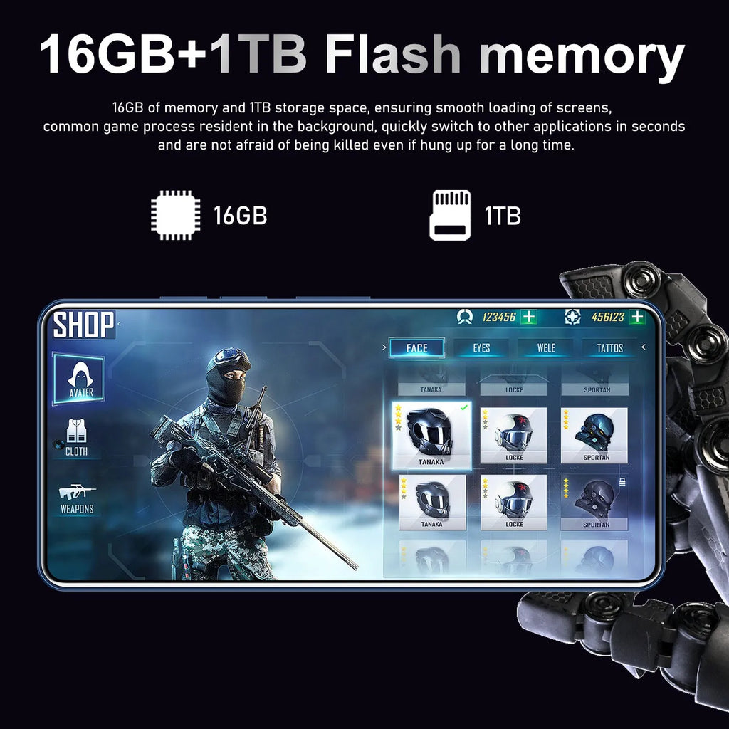 GT10 Pro Android phone in blue with straight plate design and large battery