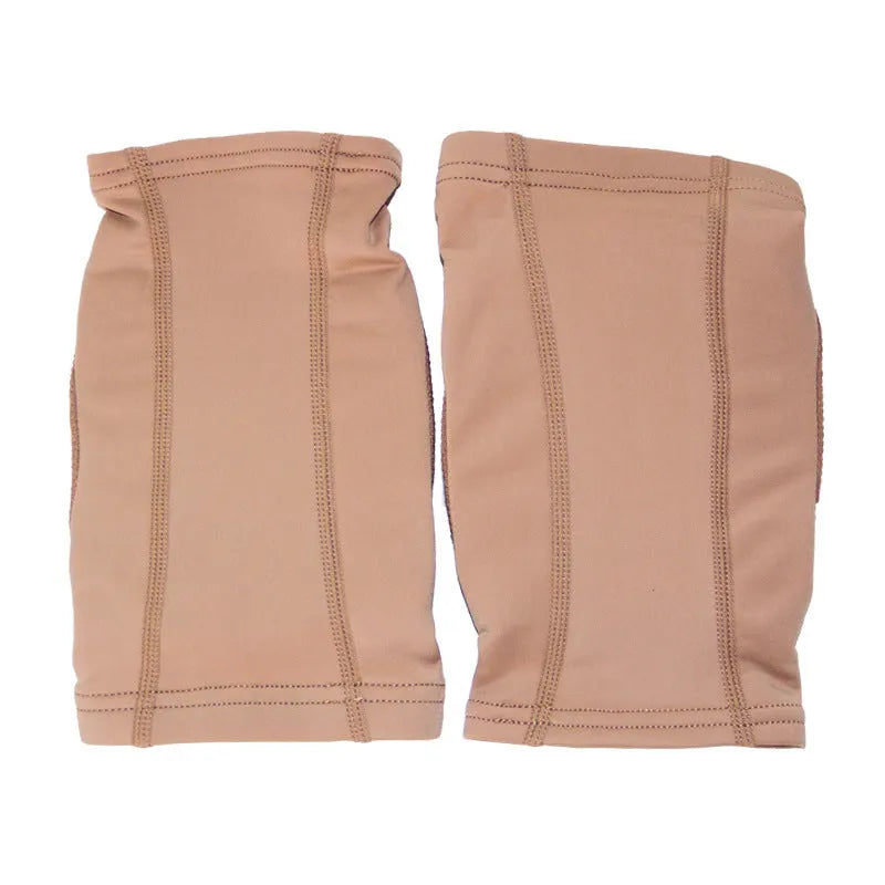 Ballet dance knee pads for yoga exercise in skin colour or black with size options