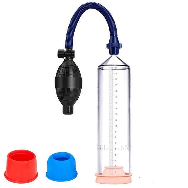 Male minimalist home exercise machine silicone cover kit with plastic valve exerciser and accessories