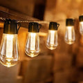 Retro infusion bottle shaped glass string lights for outdoor garden decoration with waterproof rating