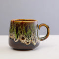 Creative large-capacity retro style couple coffee mug 301-400ml with 8.5cm height and 8cm caliber