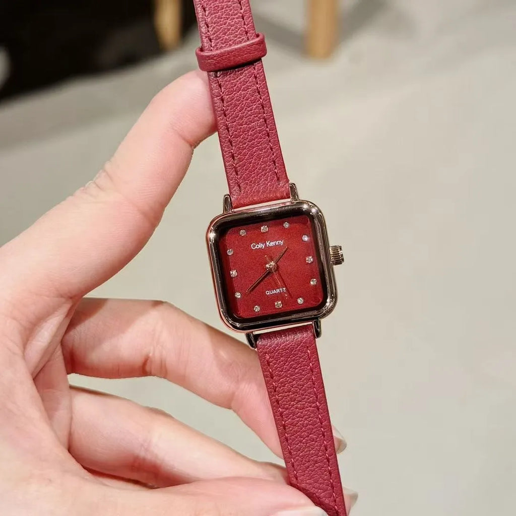 Chinese-style alloy women's watch with various dial colour options and 8mm thickness