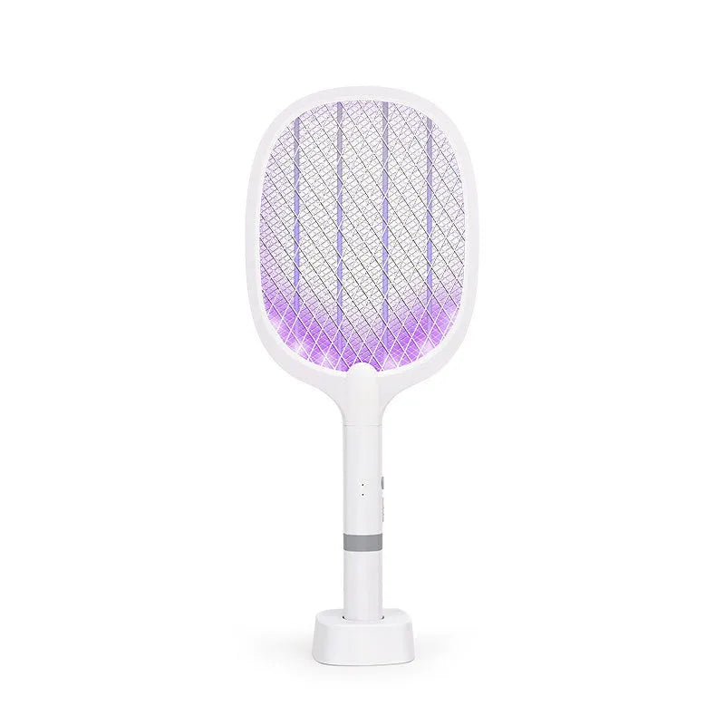 Rechargeable electric mosquito swatter with ABS plastic shell in two colour options