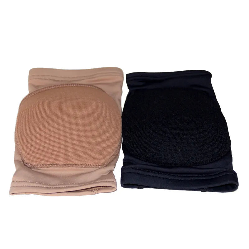 Ballet dance knee pads for yoga exercise in skin colour or black with size options
