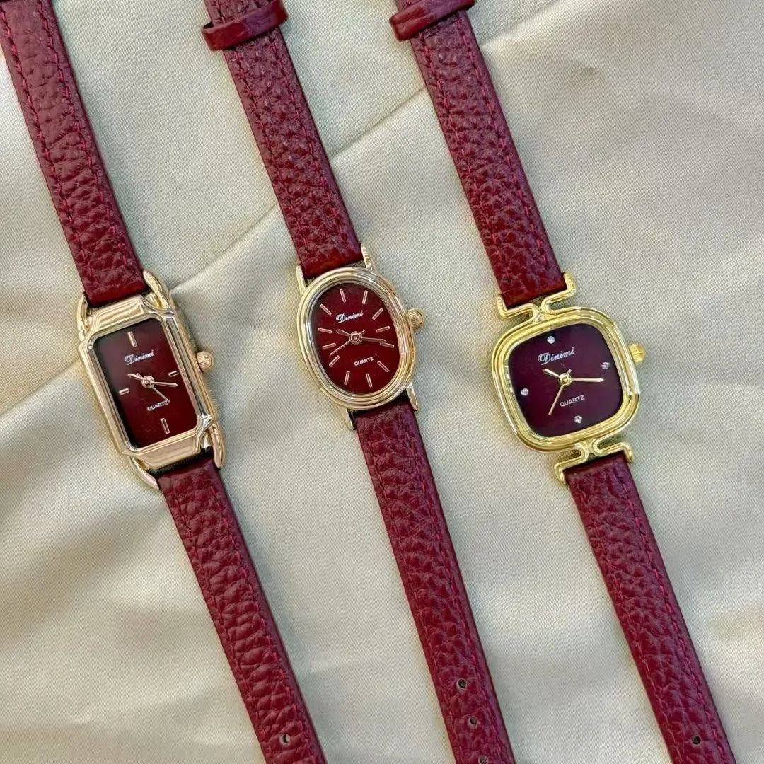 Chinese-style alloy women's watch with various dial colour options and 8mm thickness