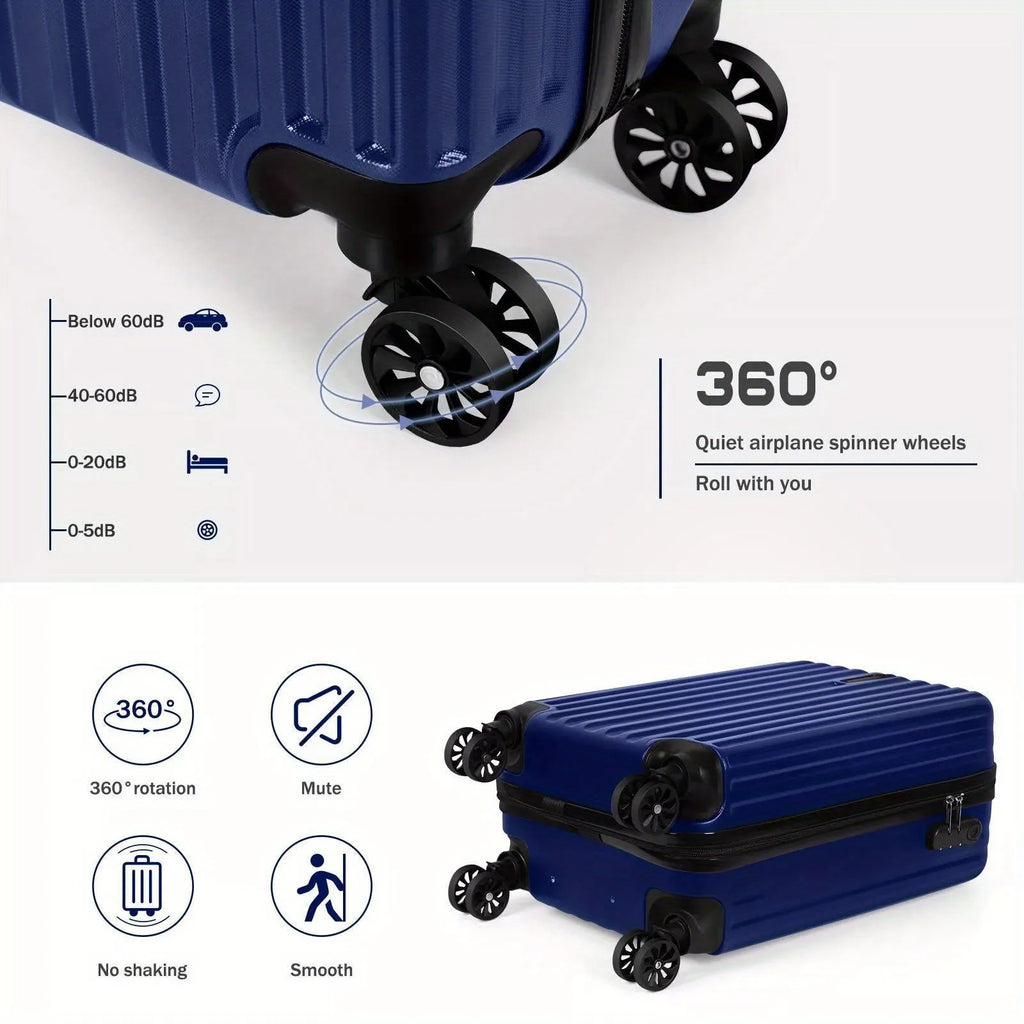 Aluminium alloy travel set with 14in and 20in cases showing towel-like texture