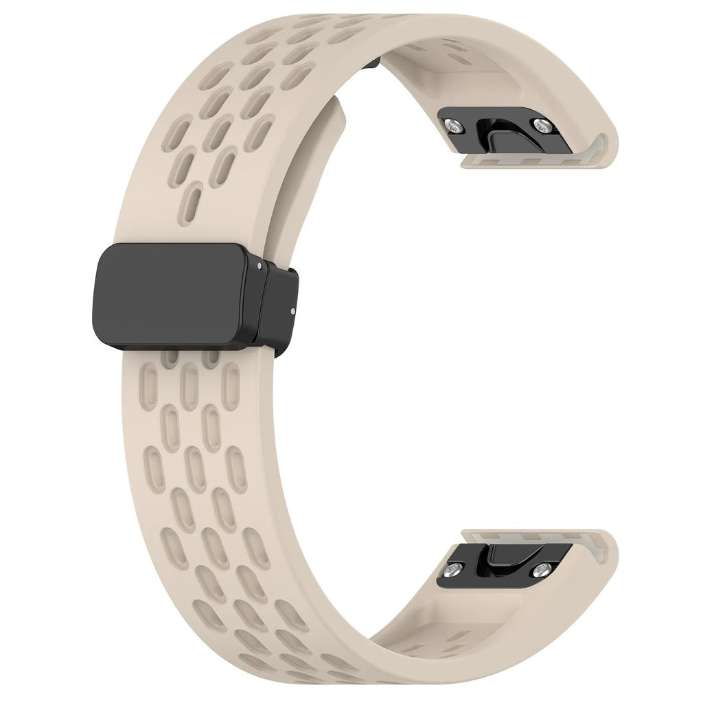 Garmin Fenix quick release replacement watch strap in multiple colours showing 20mm, 22mm, and 26mm size options.