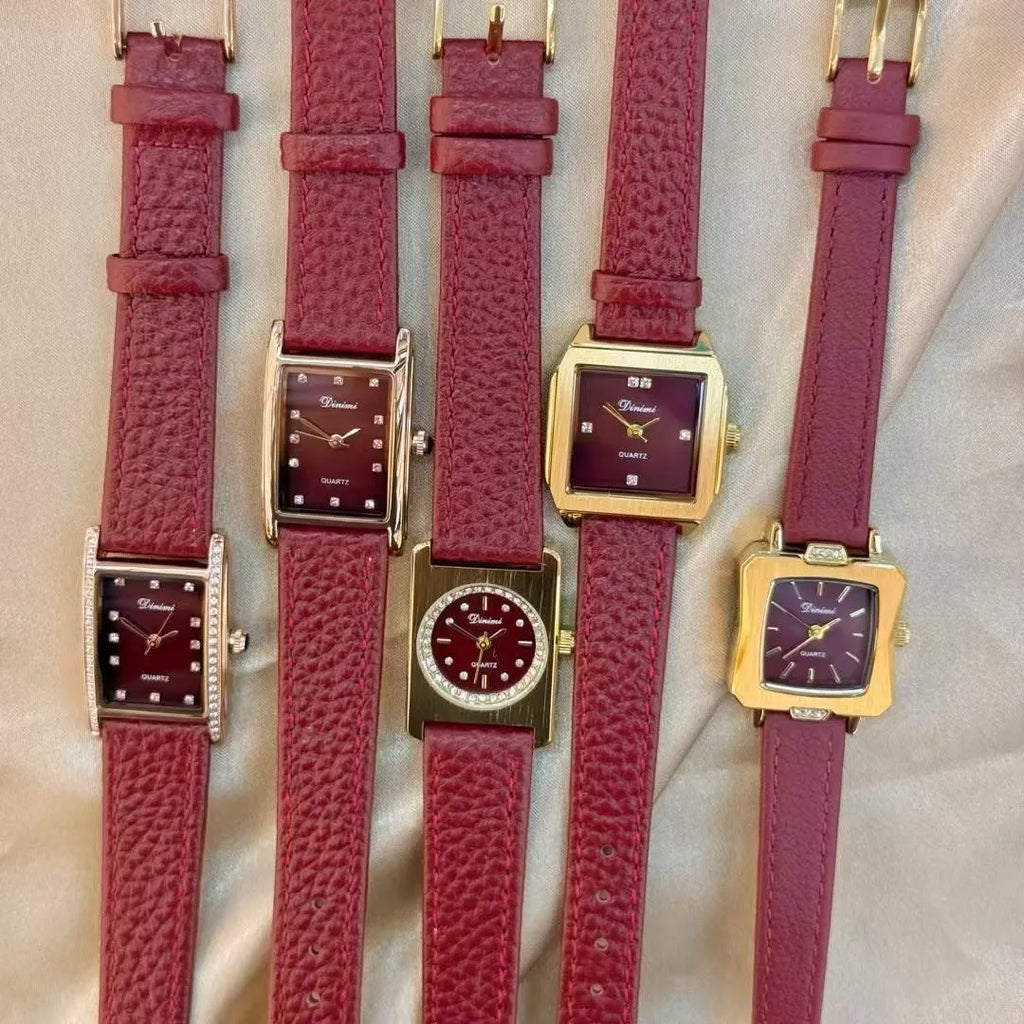Chinese-style alloy women's watch with various dial colour options and 8mm thickness
