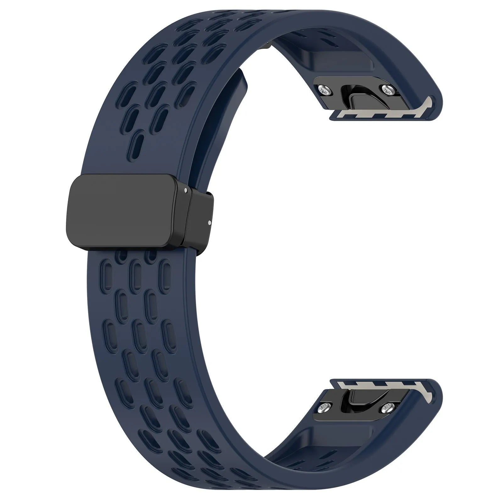 Garmin Fenix quick release replacement watch strap in multiple colours showing 20mm, 22mm, and 26mm size options.