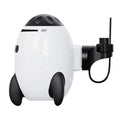 White portable baby sleep comforter with automatic shaking and Bluetooth, made of ABS plastic.