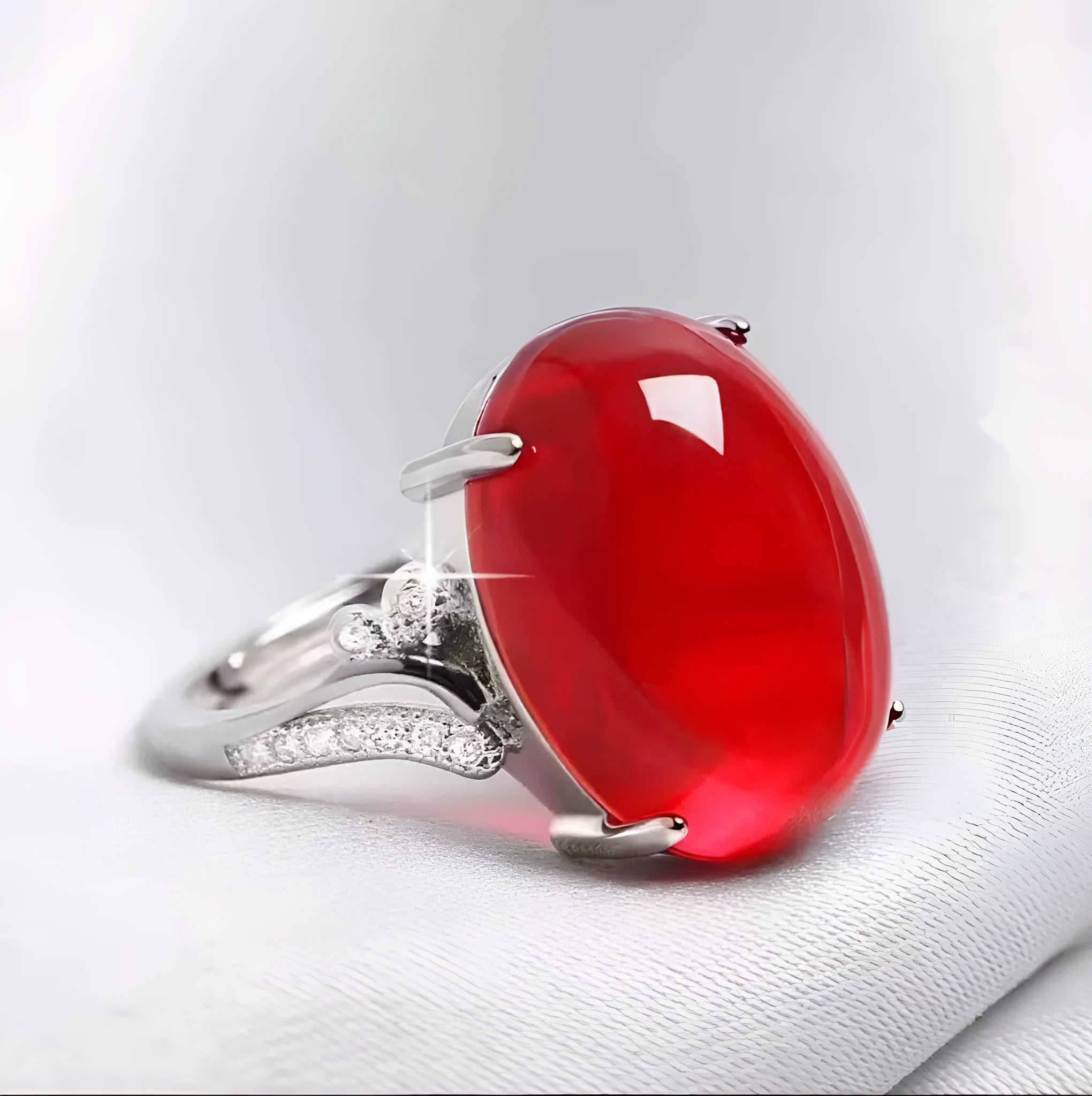 Adjustable natural sapphire alloy ring with ethnic geometric patterns in multiple colour options