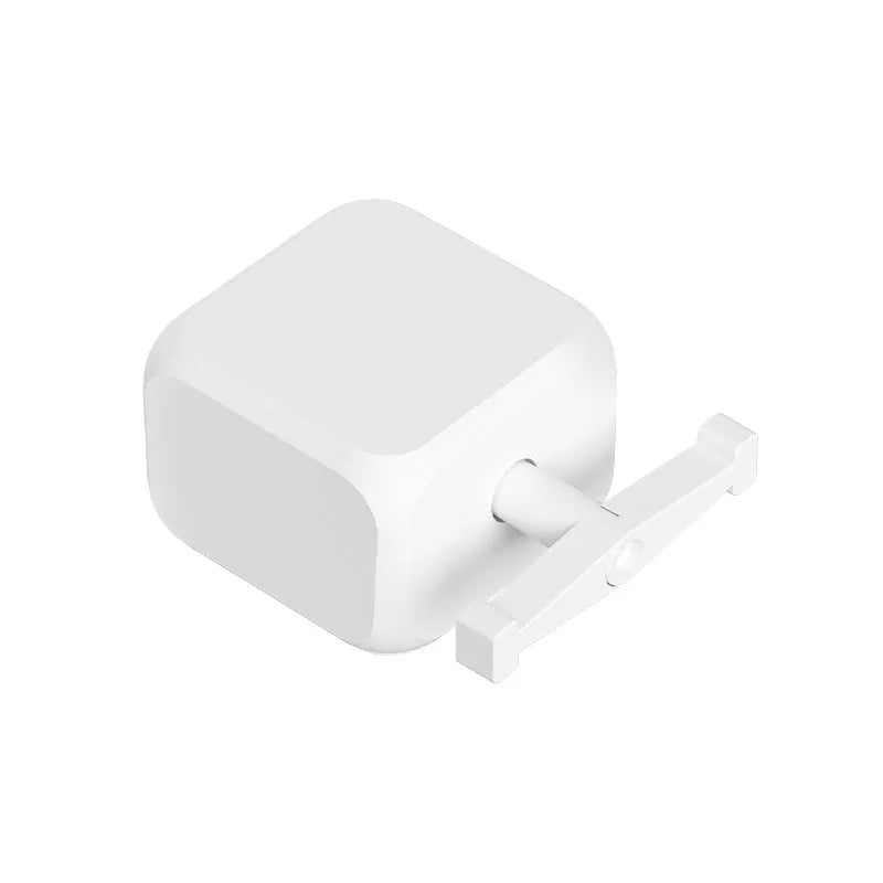 Small white Bluetooth rocker arm finger robot remote control with dimensions 53x29x14mm.