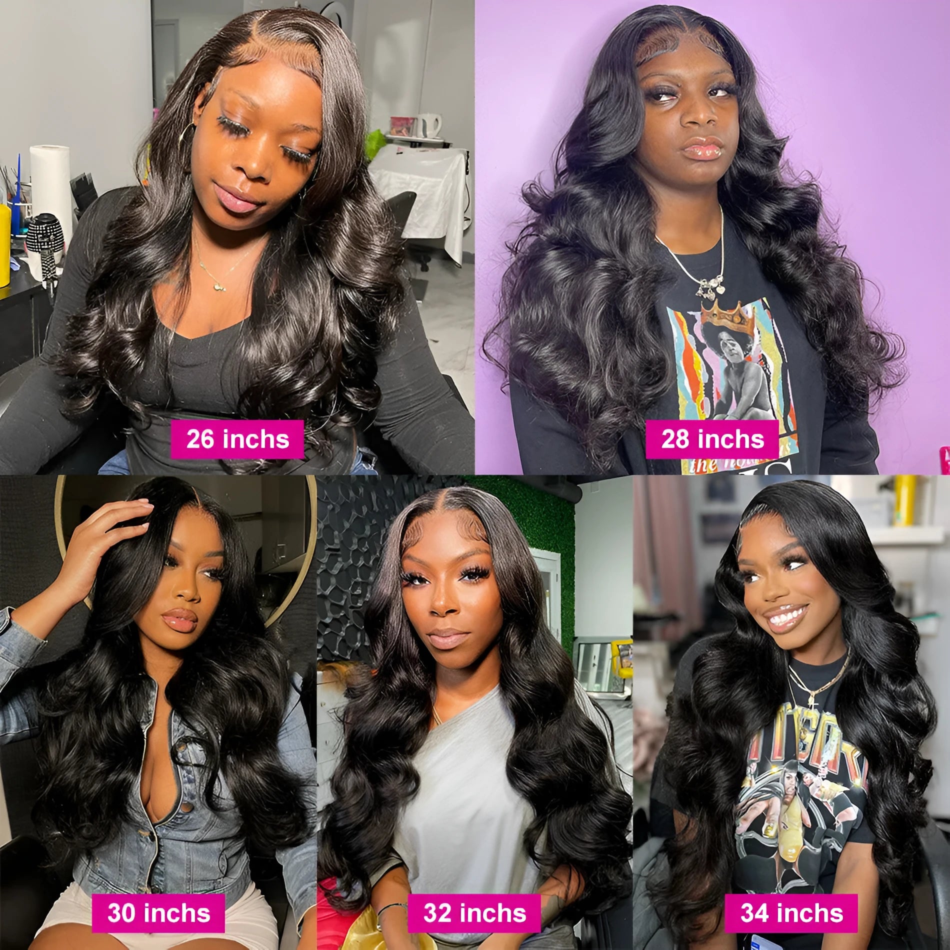 Black long curly synthetic front lace wig with side bangs, made from high-temperature fibre.