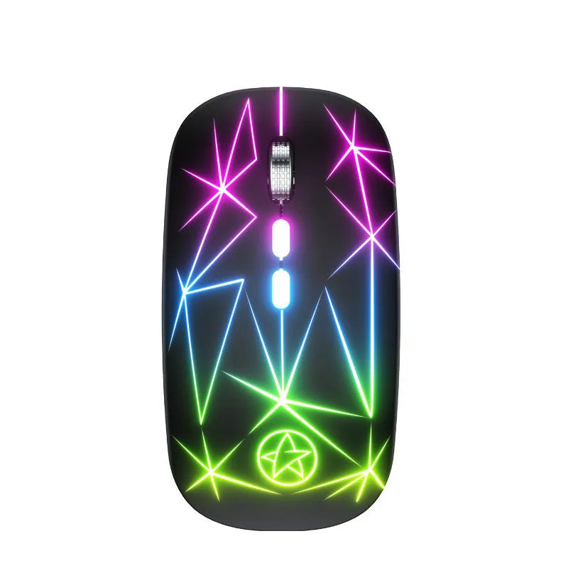 Wireless Bluetooth gaming mouse with programmable keys and metal scroll wheel in various colour options