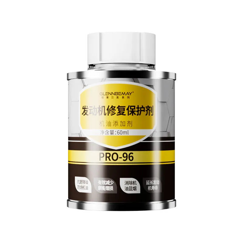 60ml engine anti-wear oil additive in white cover container for petrol and diesel cars