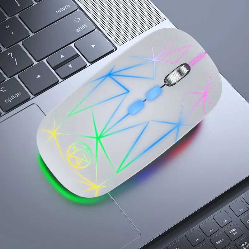 Wireless Bluetooth gaming mouse with programmable keys and metal scroll wheel in various colour options