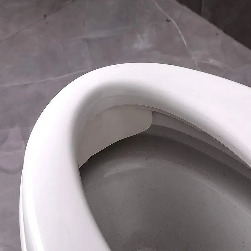 White PVC toilet urine blocking board for child training splash prevention