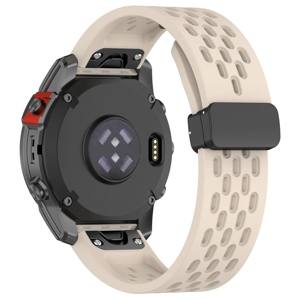 Garmin Fenix quick release replacement watch strap in multiple colours showing 20mm, 22mm, and 26mm size options.
