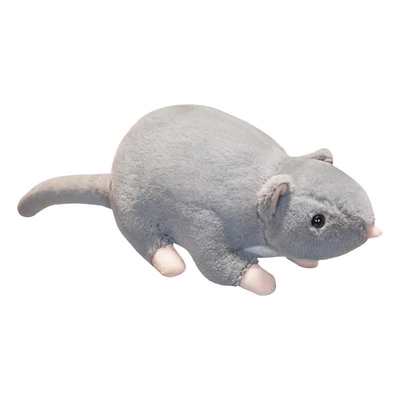 Cartoon mouse plush doll toy in soft fabric, shown in 32cm, 50cm, and 100cm size options.