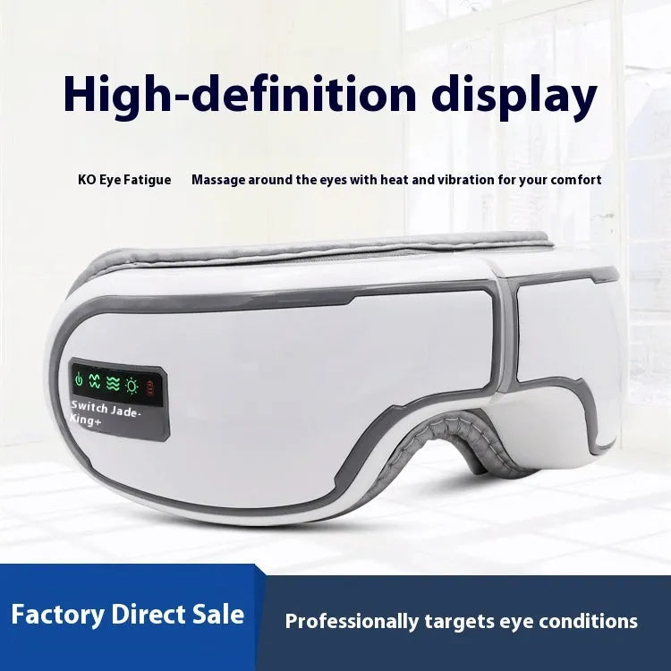 Smart Bluetooth wireless eye massager with protein skin surface and airbag massage technology