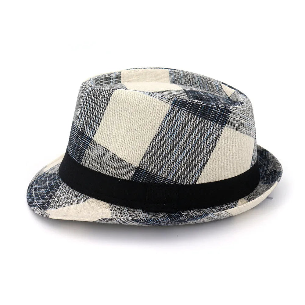 A black polyester sun hat with a straw-like texture, bell-shaped crown, and a medium brim.