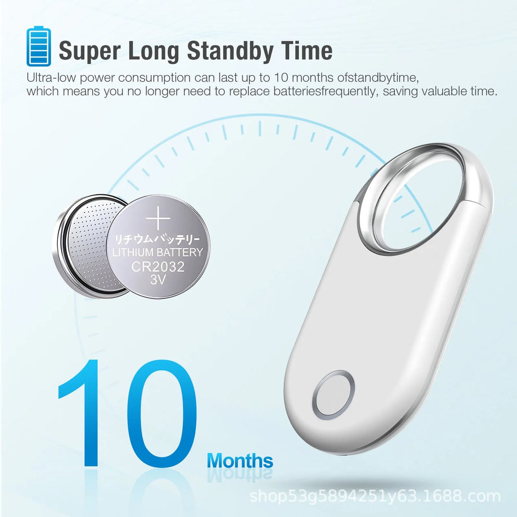 Compact black GPS anti-loss tracking device measuring 55.1mm with USB charging port