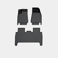 Black TPE rubber floor mats and trunk liner for Tesla Model X interior