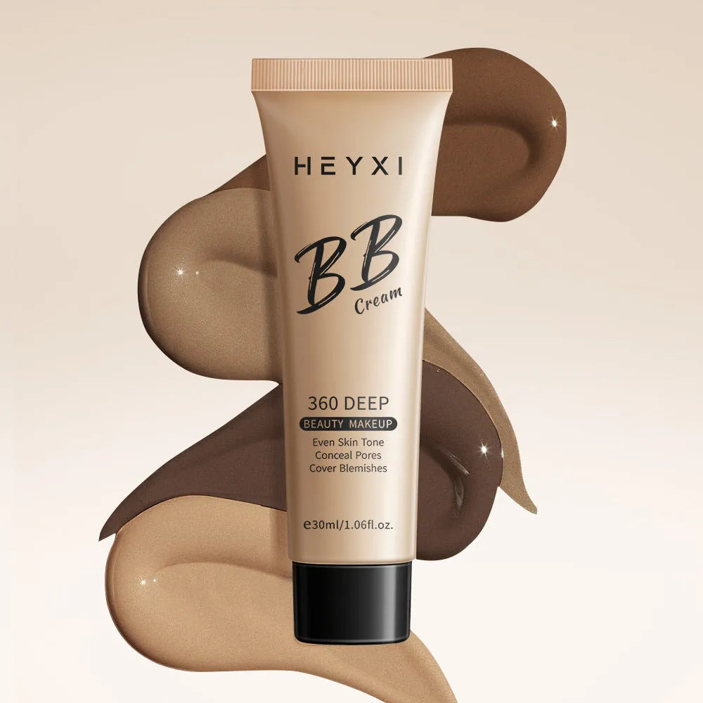 Waterproof sweat-proof BB cream foundation makeup in four colour shades for all skin types