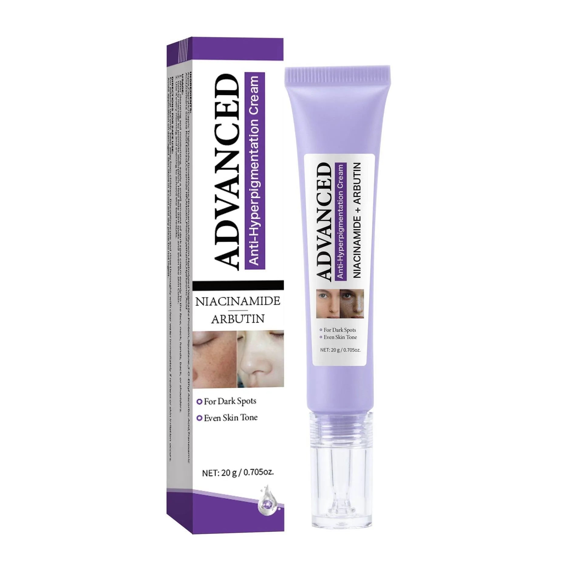 20g anti-pigmentation cream in standard packaging for ladies facial use