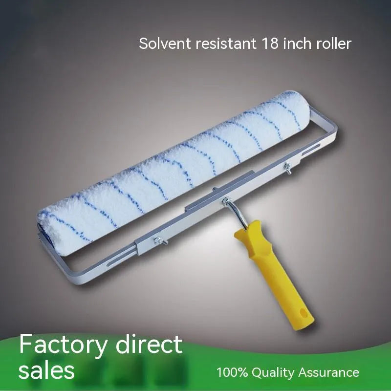 18-inch lengthened paint roller with long medium and short brush heads for wall painting