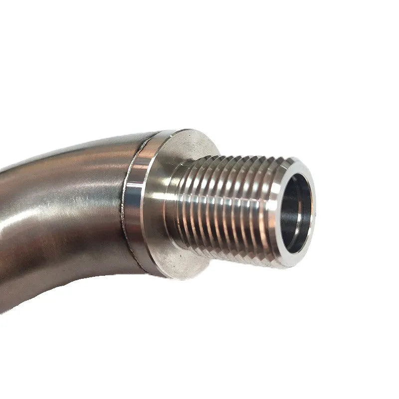 Automotive M18 x 1.5 temperature sensor adapter with gas flow cross-over valve