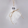 Halloween ghost-themed LED lighting chain with coloured PVC shells and a battery pack