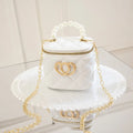 PVC bucket gel bag with heart pattern in apricot colour