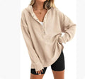 Women's loose raglan sleeve sweater in peacock green, a casual autumn winter pullover.
