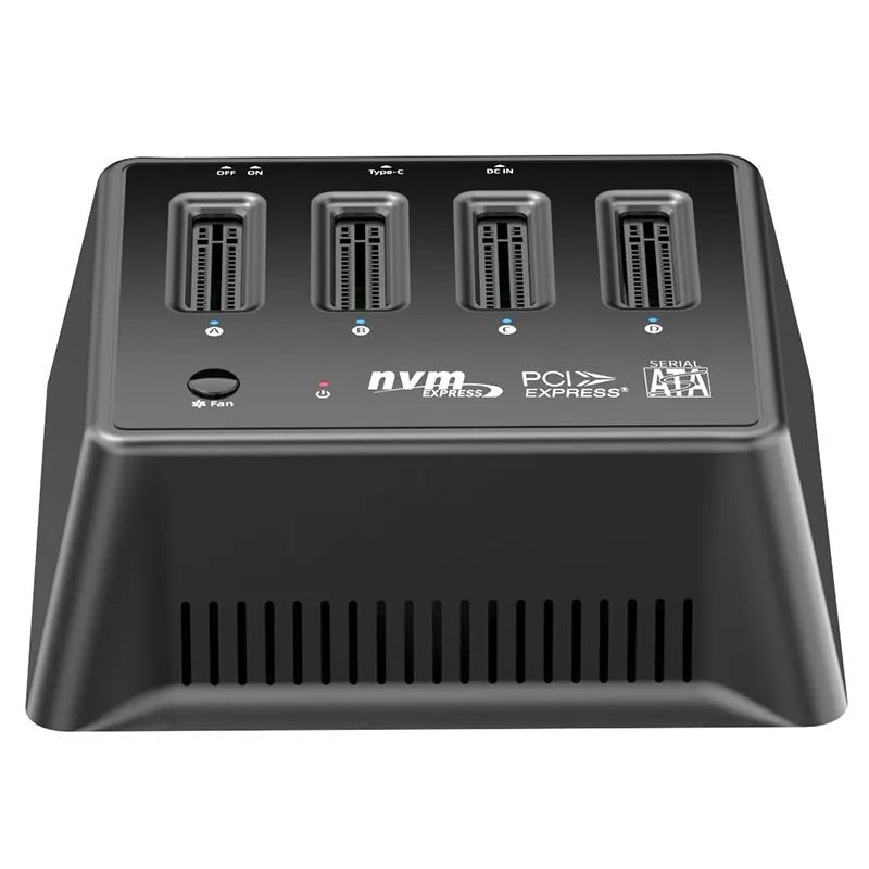Aluminium M2 Dual Protocol SSD base measuring 90×78×34mm with K30174P2 colour option