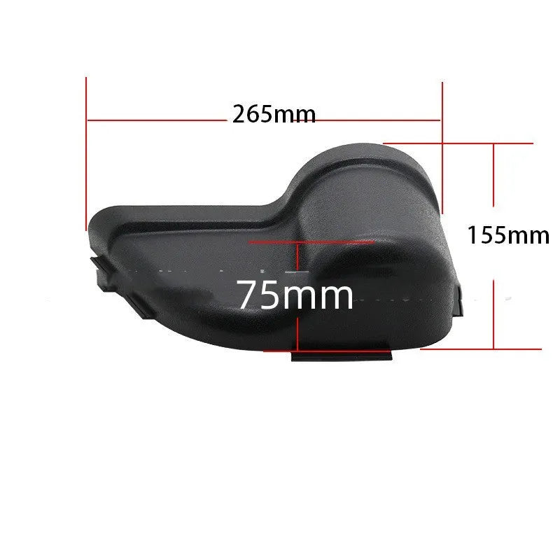 Black ABS door storage box for Jeep Wrangler JK and JL interior organisation