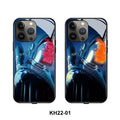 Technology smart luminous TPU tempered glass phone case for iPhone 14 Pro Max, dustproof protective cover in Technology Bear KH22-02 colour
