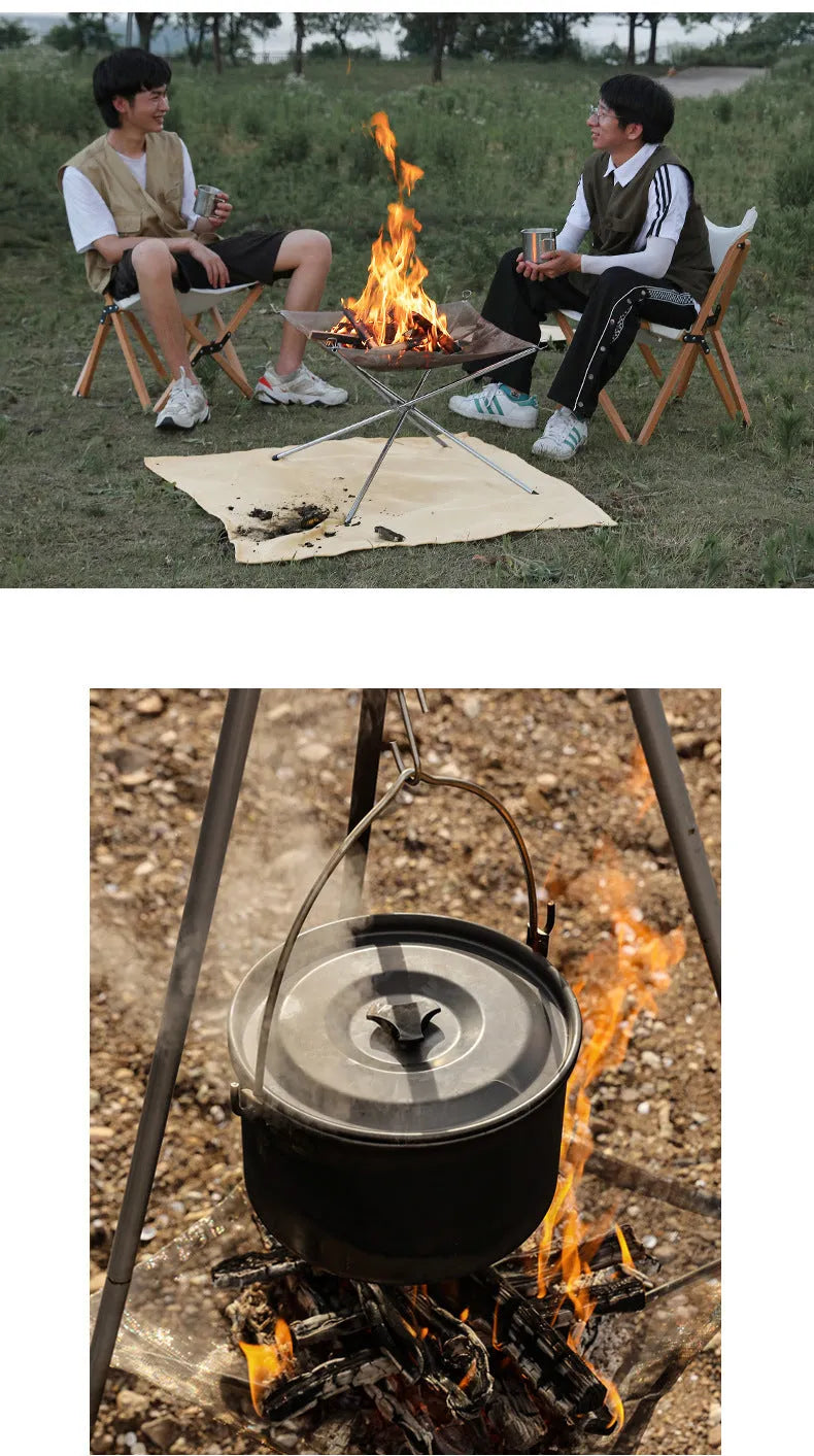 Silver stainless steel barbecue grill with a fine mesh net, shown in a large size for group barbecues.