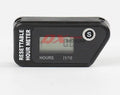 Black waterproof LCD maintenance reminder timer for vehicle and generator service intervals