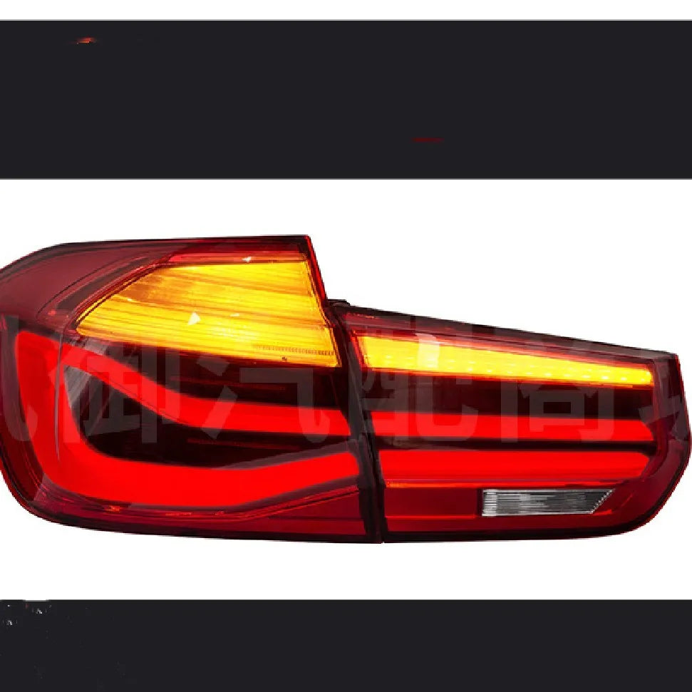 BMW 3 Series aftermarket LED tail light assembly in red or smoked black for 12-15 model years.