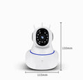 White dome wireless security camera with 1MP CMOS sensor and 3.6mm lens for indoor outdoor surveillance