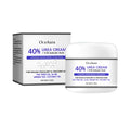 A 50g tube of hand and foot cream containing urea, salicylic acid, tea tree oil, and aloe vera.