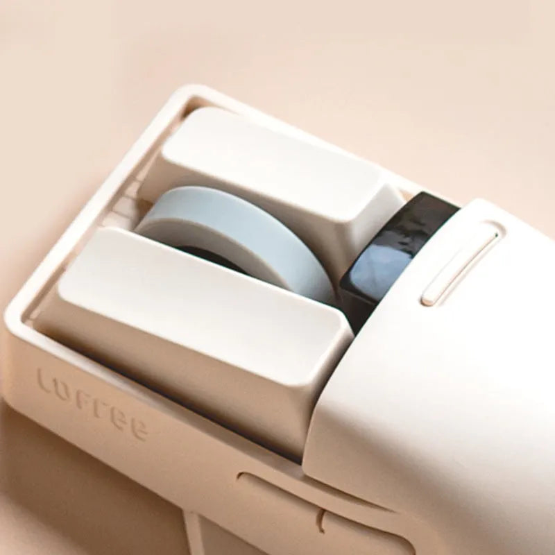 Xiaoqiao wireless computer mouse with ergonomic shape and seven buttons in tofu colour finish