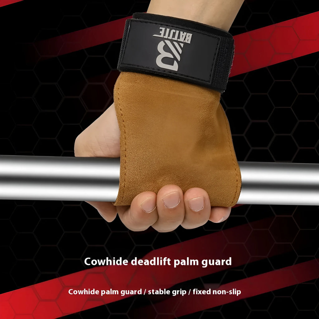 Brown fitness wrist protector for horizontal bar exercises including pull-ups and push-ups